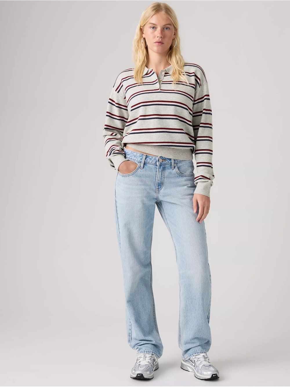 Signature by Levi Strauss Light Blue Boyfriend Jeans